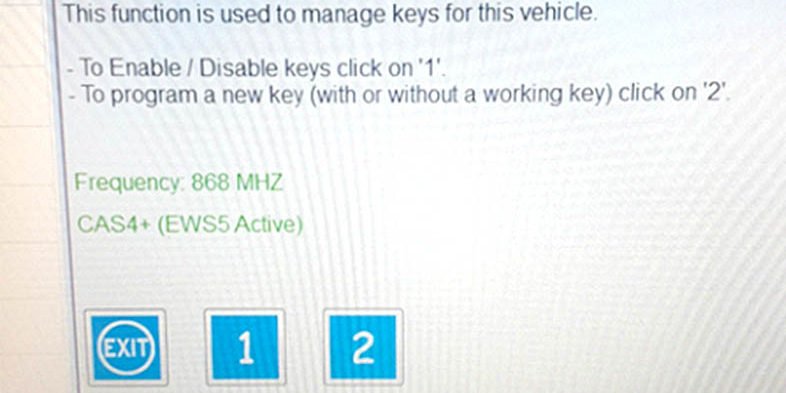Add CAS4 key with Autohex